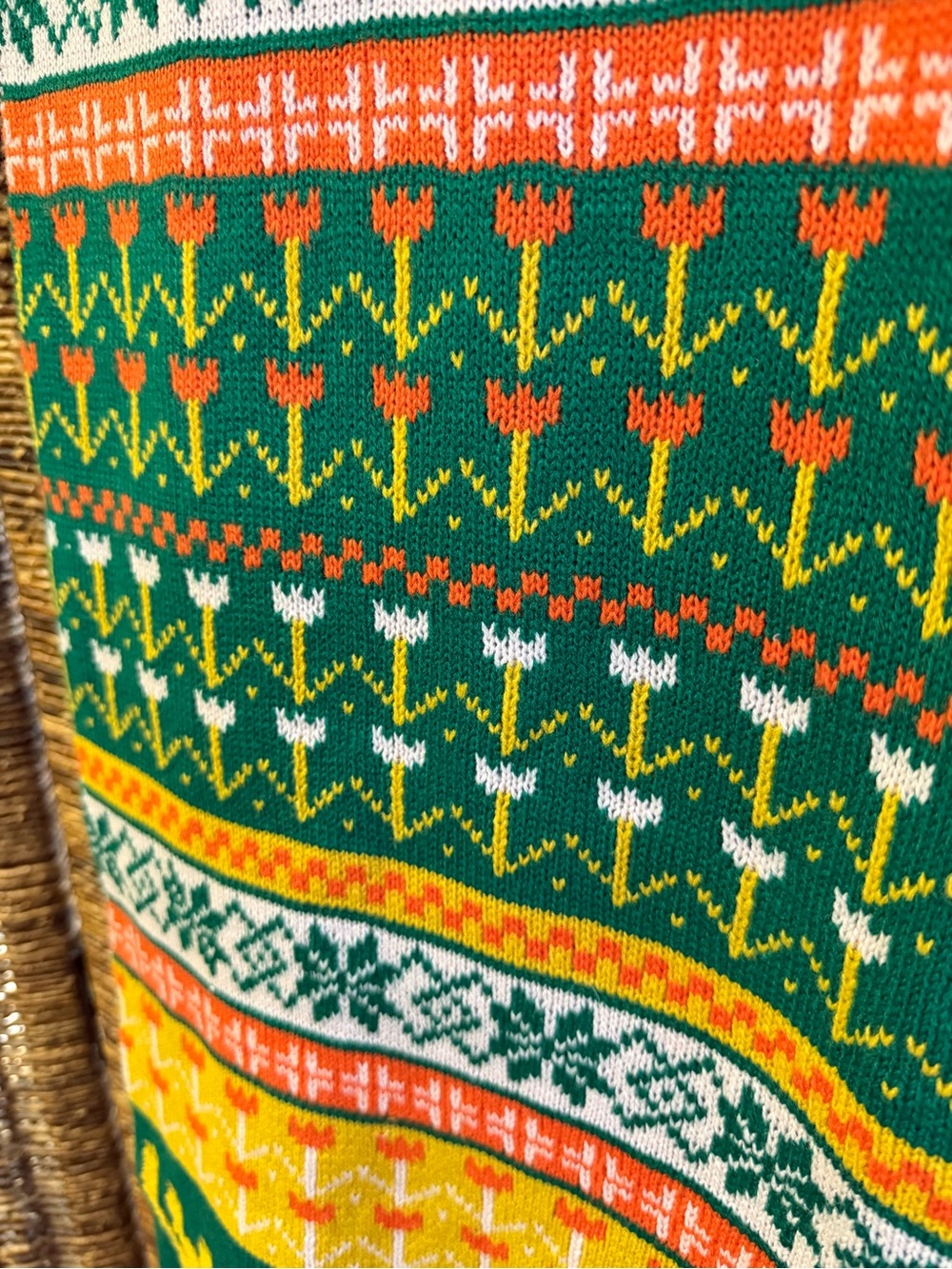 Scarf- Oversized, Pattern, 13 inches width - Picture 3 of 4